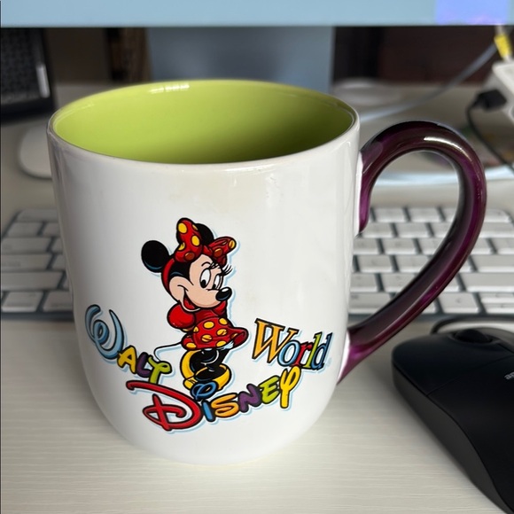 Disney Other - Disney Minnie Mouse Mug - White and Purple